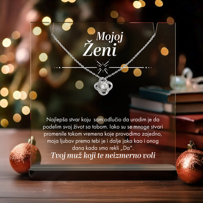 Od muža za ženu - Akrilna posveta sa Ljubavnim Čvorom