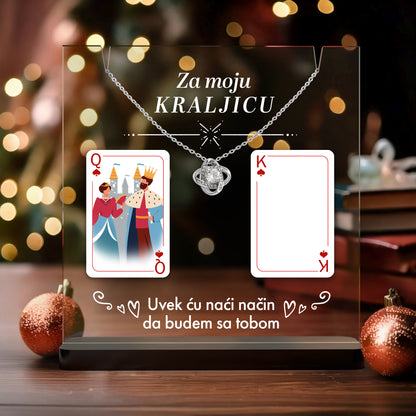 Od Kralja za Kraljicu- Akrilna posveta sa Ljubavnim Čvorom