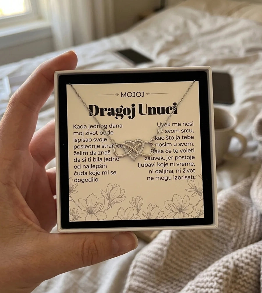 Fotografija kupca: ogrlica u kutiji sa posvetom